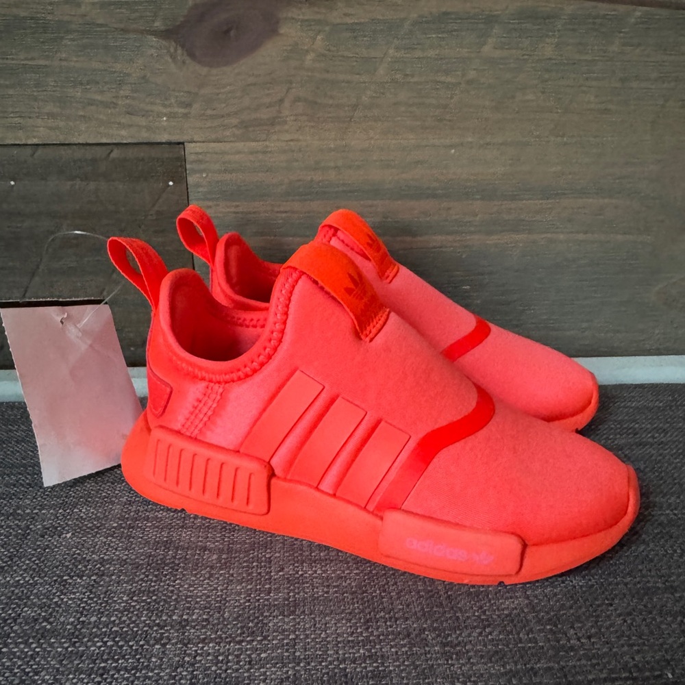 Orange addidas toddler boy shoes NWT